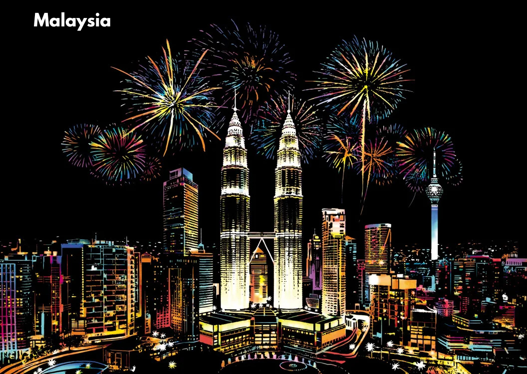 Cityscape Scratch Art Kit