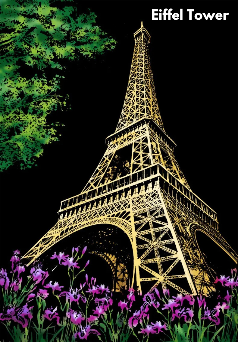 Cityscape Scratch Art Kit