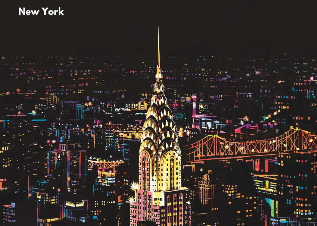 Cityscape Scratch Art Kit