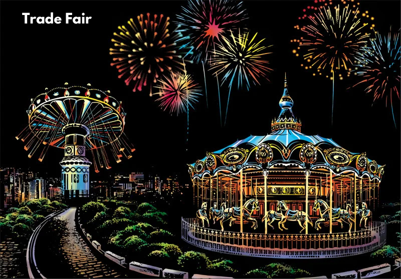 Cityscape Scratch Art Kit