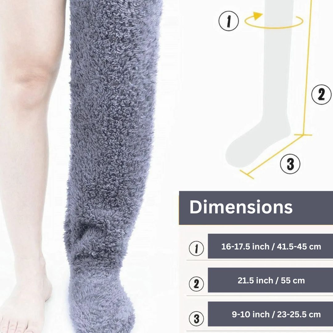 FuzzyLegs Cozy Sock Slippers